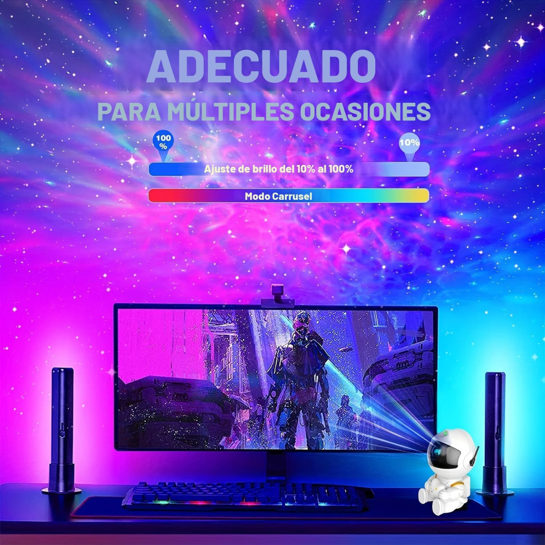 Proyector astronauta boreal