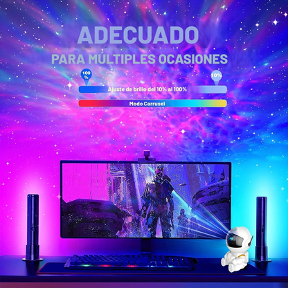 Proyector astronauta boreal
